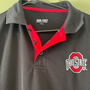 Ohio State Black and Red Men's Polo Shirt